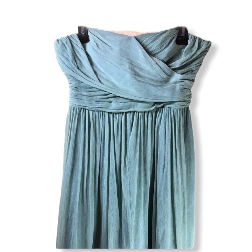 J. Crew Silk Strapless Dress‎